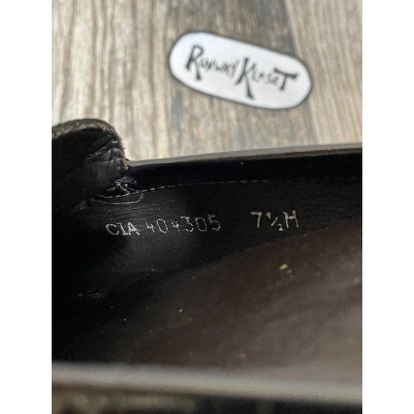 STUART WEITZMAN Black Patent Leather Mules Chain Women size 7.5 - Picture 10 of 10